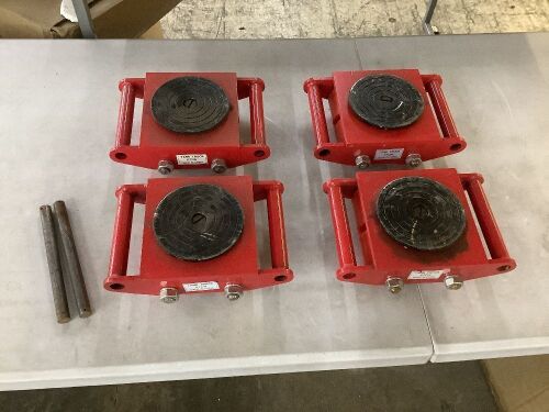 Heavy Duty Machinery Skates, 4 pc  - Lot 123