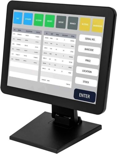 Mobile Tablet POS Cash Register Monitor, 15-inch, Touch Screen  - Lot 784