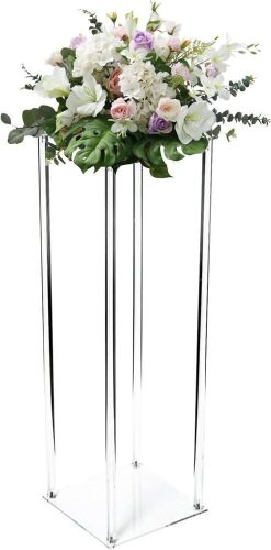 Acrylic Flower Stand 32 Inch Tall 10 Inch Dia - Lot 790