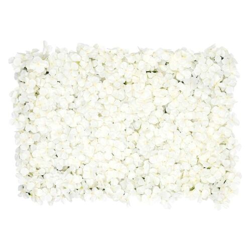 White Artificial Flower Wall Panels, 16" x 24", 20pc  - Lot 791
