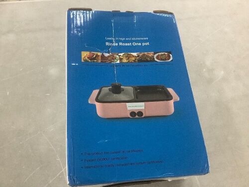 Mini Electric Grill with Hot Pot - Lot 893