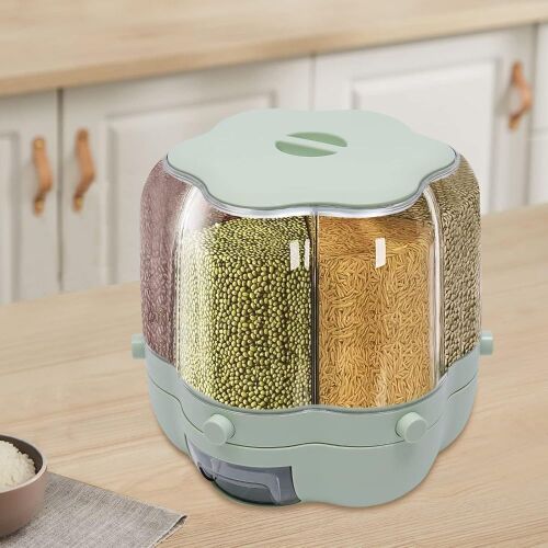 6 Grid 360° Rotating Food Dispenser - Lot 399