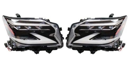 LED Headlights for Lexus GX460 14-19 DRL Clear Lens Sequential Signal Assembly  - Lot 472