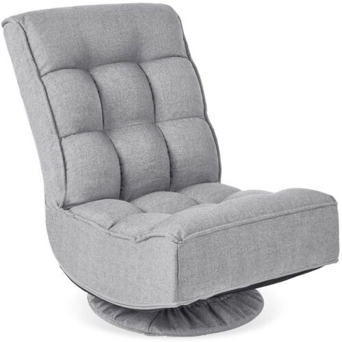 Folding Floor Gaming Chair w/ 360-Degree Swivel, 4 Adjustable Positions - Lot 574