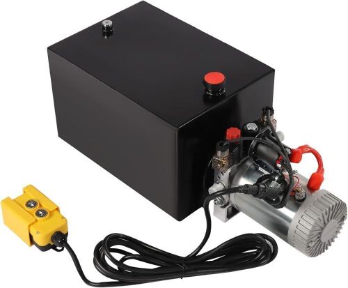 20 Quart 12V DC Hydraulic Power Unit Double Acting Hydraulic Pump with Steel Oil Tank - Lot 51