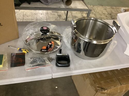 Stainless Steel Pressure Cooker  - Lot 238