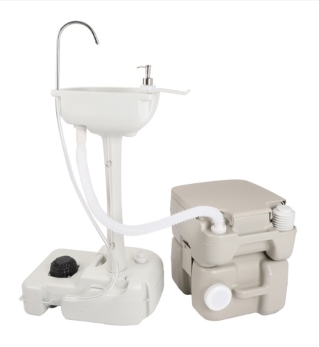 Portable Wash Sink with Toilet - Lot 36