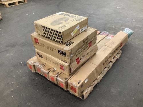 Lot of (6) Umbrellas, and (3) Umbrella Bases - Not Inspected - Lot 736