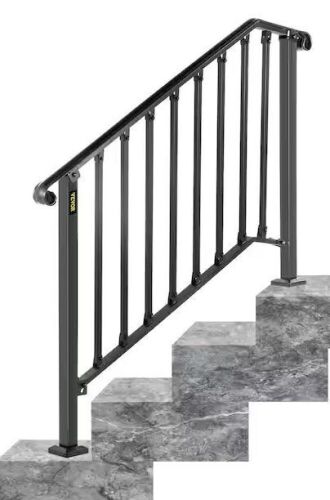 VEVOR 3 ft. Handrails for Outdoor Steps Fit 3 or 4 Steps - Lot 847