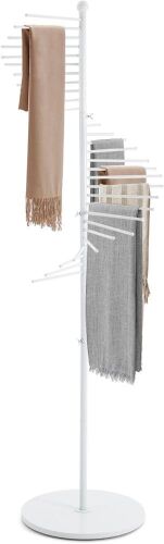 Freestanding Spiral Scarf Organizer Stand with 30 Hanger Rods - Lot 266