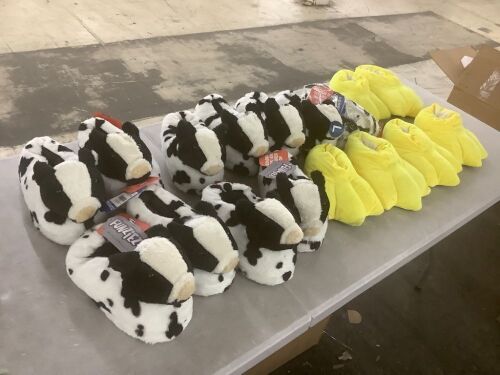Lot of (9) Funziez! Slippers  - Lot 622