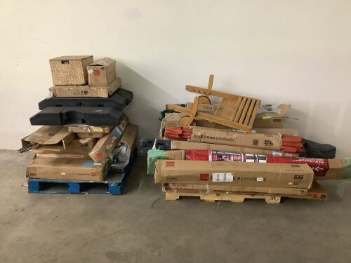 Lot of (2) Salvage Pallets. Items Will Be Damaged and Incomplete.  - Lot 815
