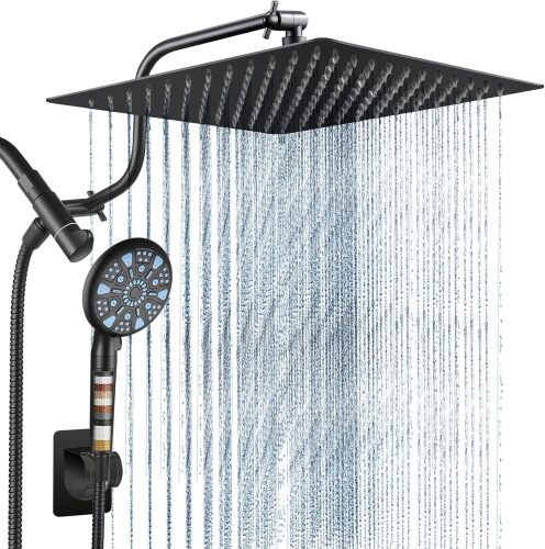 Cobbe 12 Inch All Metal 3-Way Rain Shower, Dual Shower Heads - Lot 9751