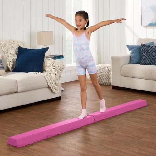 Folding Floor Balance Beam for Gymnastics Practice, Exercise - 8ft - Lot 274
