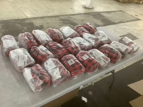 Lot of (22) Mens Buffalo Plaid One Piece Pajamas - Lot 899