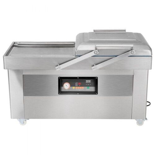 VEVOR Chamber Vacuum Sealer, 1200W Sealing Power, Vacuum Packing Machine for Wet Foods, Meats, Marinades and More, Compact Size with 23.62" Sealing Length - Lot 12
