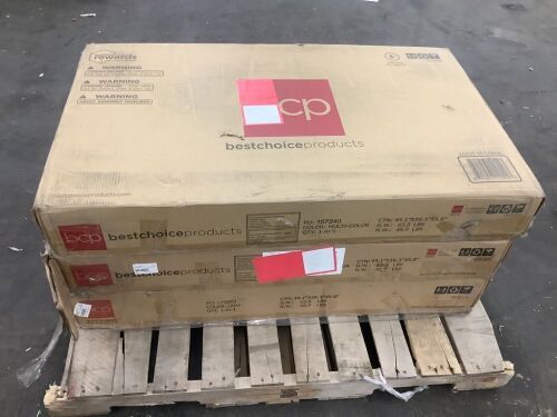 Lot of (3) 10-in-1 Combo Game Table Set w/ Pool, Foosball, Ping Pong, Chess, 2x4ft - Uninspected - Lot 180