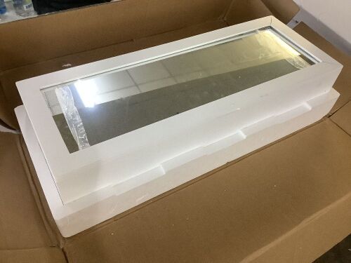 Mirrored Wall Mounted Ironing Board Cabinet - Mirror Frame Damaged - Lot 243