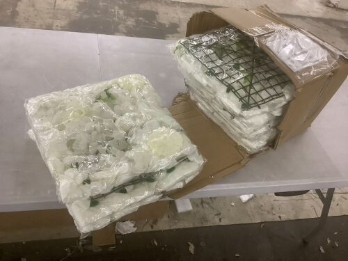 Artifcial Flower Wall Panels - Lot 852