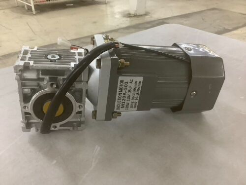110V 120W High Torque AC Worm Gear Reducer Motor with Speed Controller - Lot 430