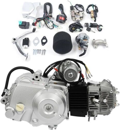125cc 4 Stroke Electric Start Air-Cooled Engine Single-Cylinder Semi Auto with 3 Forward 1 Reverse  - Lot 39