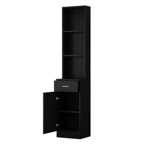 OmySalon Barber Storage Station Cabinet w/5 Compartments 1 Drawer 1 Door - Lot 146