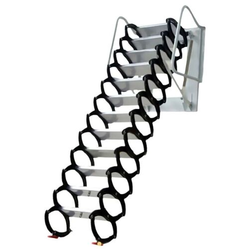 Wall-Mounted Telescopic Attic Stairs  - Lot 54