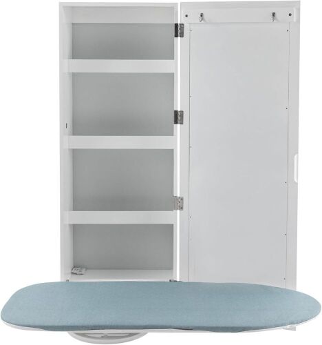 Wall Mount Ironing Board Cabinet with Mirror  - Lot 237
