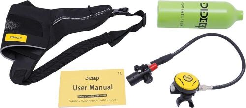 Mini Scuba Tank Refillable Oxygen Cylinder w/1L Capacity - Lot 736