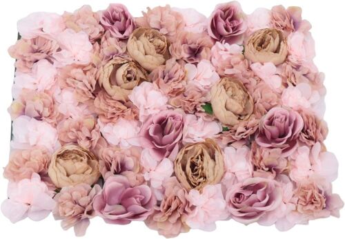 Artificial Flower Wall Panel, 24" x 16", 6 pc - Lot 741
