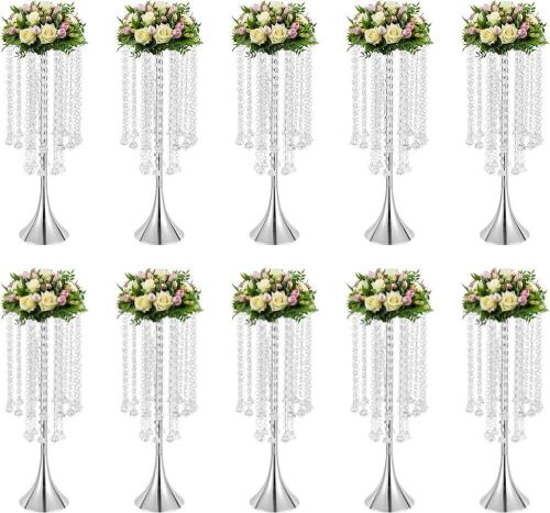 Tall Trumpet Vase Centerpieces, 10pc  - Lot 121