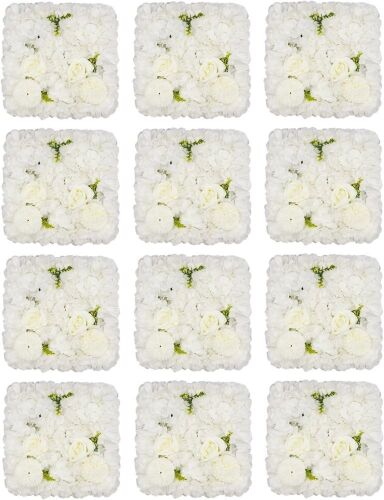 Artificial Flower Wall Panels, 15" x 15", 12 pc  - Lot 220