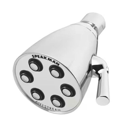 Lot of (3) Speakman 3-Spray Patterns with 2.5 GPM 2.75 in. Wall Mount Fixed Showerhead in Polished Chrome - Lot 628