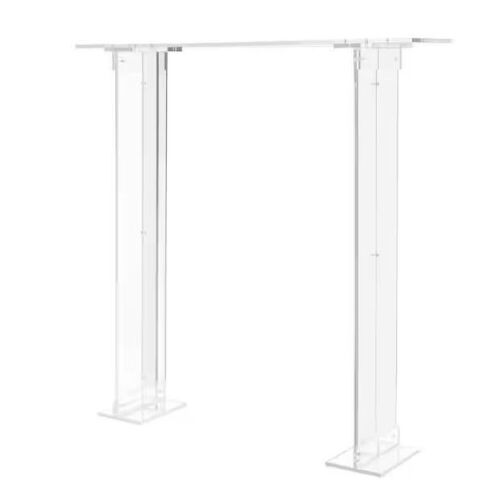 39.4 in. x 39.4 in. Clear Acrylic Rectangular Wedding Centerpiece Flower Stand - Lot 219