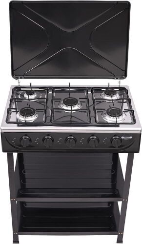5 Burner Portable Gas Stove with Lid - Lot 827