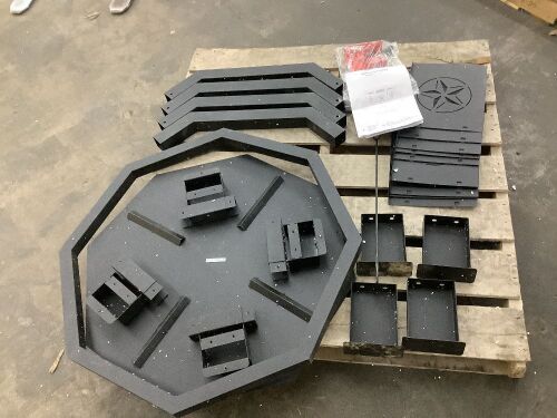 42" Octagonal Wood Burning Fire Pit  - Lot 111