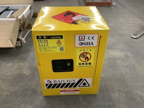 12 Gallon Safety Storage Cabinet for Flammable Liquids - Dented - Lot 113