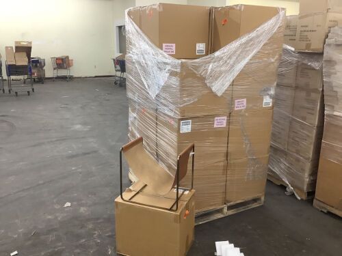 Pallet of (24) 16" x 14" Metal Log Holder with Leather Sling - Lot 116