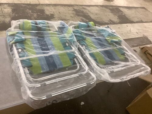 Folding Lawn Chairs, Set of 2  - Lot 515