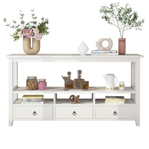  58" Modern Console Table with 3 Drawers - Lot 94