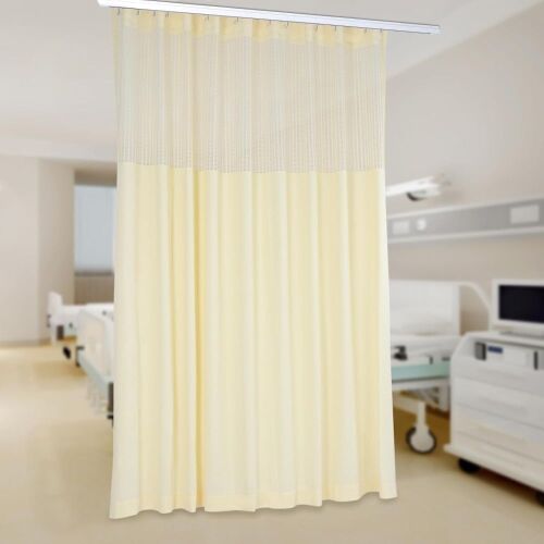 Hospital Curtain Room Divider Curtains with Hooks, 12' Wide x 8' Tall  - Lot 195