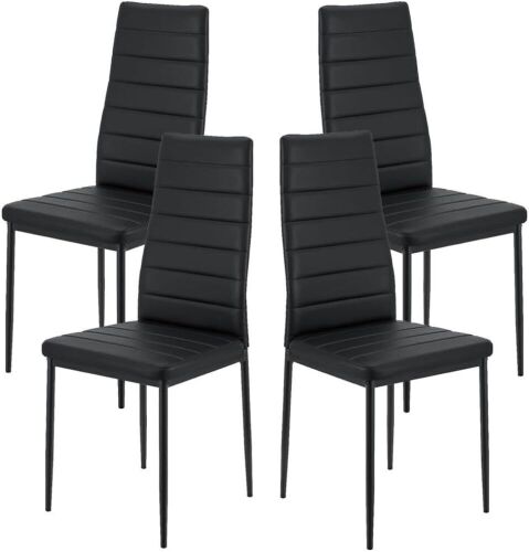 High Back Dining Chairs, Set of 4  - Lot 197
