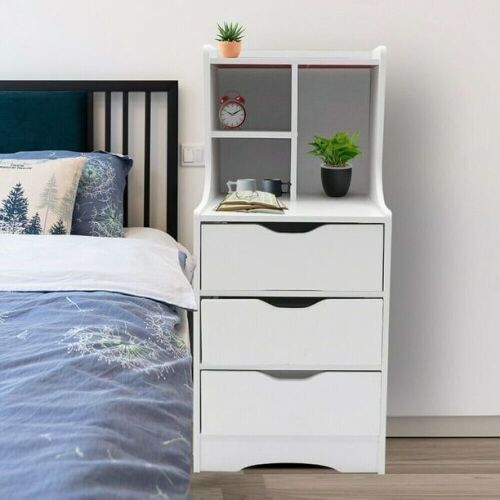 Nightstand with 3 Storage Drawers - Lot 198