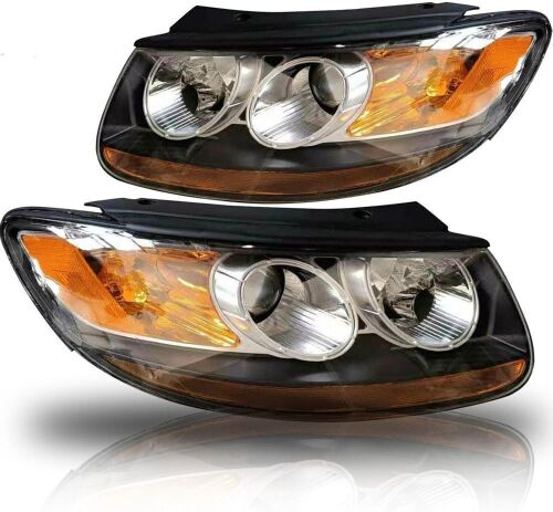Headlight Pair for 07-12 Hyundai Santa Fe - Lot 384