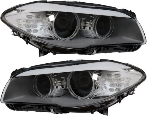 Xenon Headlight Pair for BMW 5 Series F10 550i 535i 528i 2011-2013  - Lot 387