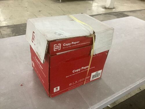 TruRed Copy Paper 8.5" x 11", 20lb, 92 Brightness, 2500 Sheets - Lot 417