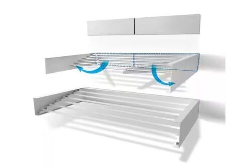STEP UP 40 in. Indoor/Outdoor White Retractable Wall Mount Drying Rack - Lot 170