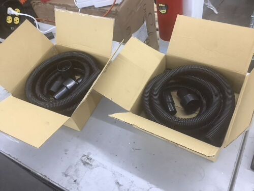 Lot of (2) WEN DCA020 1.25-Inch by 10-Foot Dust Hose Kit with Fittings and Reducers - Lot 589