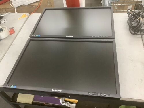 Lot of (2) Samsung 22" Computer Monitor - No Stands  - Lot 595