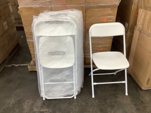 Plastic Folding Chairs, 10 Pack  - Lot 174